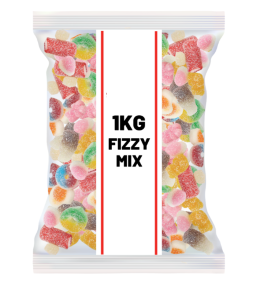 Fizzy Jelly Mix 1kg Pick & Mix Sweets Bag